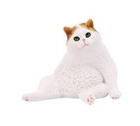 KiBcsLic Simulation Kitten Sculpture As A Gift for Children on Special Occasions, white