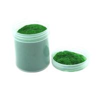 KiBcsLic Simulation Lawn Grass Powder Modeling Material Flock Powder Realistic Texture DIY Suitable for miniature projects diorama model railway architectural model, Dark Green, 3MM