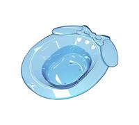 KiBcsLic Sitz Bath for Toilet Seat Wash Basin Sturdy for Women Versatile Hip Bath Bowl Soak Pan for Restroom Shower Room Dorm, Blue