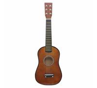 KiBcsLic Small Guitar Easy to Six-stringString Guitar Sturdy Stringed Instrument Toy for Students, Music Lessons, Coffee, 23 Inch