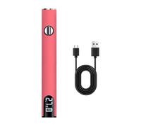 KiBcsLic Soldering Iron USB Rechargeable Battery Soldering Pen Complete Set with LED Digital Display, Temperature Control, and Portable Size for Home Use, Pink