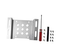 KiBcsLic SSD/HDD Metal Mounting Bracket Holder Heat Dissipation Multiuse Space Extension Adapter HDD Mounting Rack for Desktop, Silver