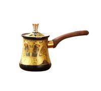 KiBcsLic Stainless Steel Coffee Pot Side Spout Secure Lid Tea Server Long-Handled Coffee Pot, Black, HOT-Black Style 6