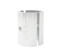 KiBcsLic Stem Adapter Size, Handlebar Washer Size Reducer, Easily Change Your Handlebar/stem Size with This Bushing, Without Removing The Stem, Silver 25.4-31.8mm