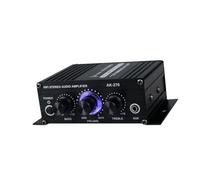 KiBcsLic Stereo Audio Amplifier 20W+20W Car Indoor Outdoor Travel Party Bookshelf Speaker Phone Office Household Stereo Power Amp