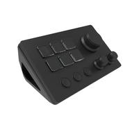 KiBcsLic Stream Controller Deck with Customizable 6 Shortcut Keys Gaming Shortcut Keyboard Trigger Actions for, black