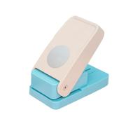 KiBcsLic Tab Puncher Paper Punch Hole Punch Separators Label Punch Notebook Index Tabs Made of PP And Metal for Crafts Card Making Office Organization, Round