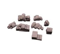 KiBcsLic Terrain Scenery 1/72 Role Playing Game Model Decor Ornaments Supplements Set