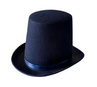 KiBcsLic Top Hat Magician Hat for Stage Performance Cosplay Themed Party Dressing up, Navy Blue