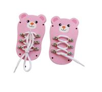 KiBcsLic Toy for Learning to Tie Shoes - Activity Board, Lacing Game, Educational Toy for Toddlers