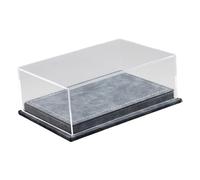 KiBcsLic Transparent Display Case for Model Cars, Scale 1:64, Multi-purpose Display Case for Vehicles, Toy Cars And Collectibles, Gray