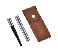 KiBcsLic Travel Chopsticks, Chopsticks Made of, Detachable, Versatile, Foldable, with Carrying Bag, Outdoor Utensils for Picnic, Trips, Hiking, black and argent