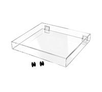 KiBcsLic Turntable Dust Cover Dustcover Professional Easy to Install Clear Protector Record Player Lid for LP120x LP120xbta