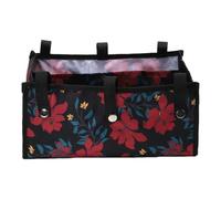 KiBcsLic Under-seat Bag with Practical Removal Function. Removable Basket for Rollators. Organizer for Storing Books, Glasses, Mobile Phone, Etc, Flowers Large
