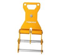 KiBcsLic Universal Quick-Release Tool Belt Buckle, Aluminum Chain Clip with Screws for Tool Bag, for Electricians and DIY Enthusiasts, Yellow 60mm