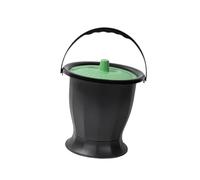 KiBcsLic Urinal Pot, Bottle-Shaped Chamber Pot with Lid and Handle, Bedside Urinal, Spittoon, Bedroom Bucket for Adults, Children, and The Elderly, Green