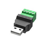 KiBcsLic USB 2.0 Connector 4 Pin 300V 8A DIY Connector Converter Solderless USB Plug for Printer U Disk Keyboard Camera Mobile Phone, Male