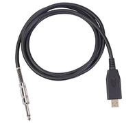 KiBcsLic USB to 6.35 Mm Guitar Cable, Guitar to PC USB Connection, performance Adapter, 3m