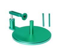 KiBcsLic Vehicle Tire Tool RC Gluing Jig Mounting Fixture Wheel Stand Model Holder Metal Frame Round Base Suitable for hobby garages repair tables home crafting, Green