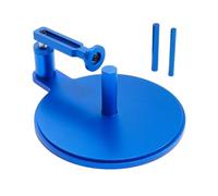 KiBcsLic Vehicle Tire Tool RC Gluing Jig Mounting Fixture Wheel Stand Model Holder Metal Frame Round Base Suitable for hobby garages repair tables home crafting, Dark Blue