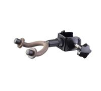 KiBcsLic Violin Support for Mic Stand, Holder with Hook for Viola And Guitar, Versatile Accessory for Stage Use, Coffee