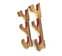 KiBcsLic Wall Mount Display Stand Sword Hook Rack for Wakizashi Collectibles, 3 Tier Padded
