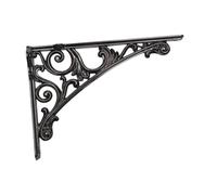 KiBcsLic Wall Shelf Bracket, Shelf Support, to Install, Right Angle Metal Frame, Wall Bracket for Hanging Display Shelves for, Black