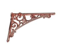 KiBcsLic Wall Shelf Bracket, Shelf Support, to Install, Right Angle Metal Frame, Wall Bracket for Hanging Display Shelves for, Rose Gold