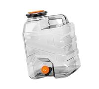 KiBcsLic Water Canister Survival Container Hiking Jerrycan Dispenser Transparent And for Repeated Use Suitable for, 15L