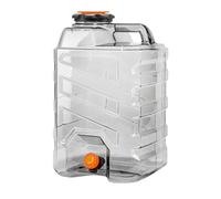 KiBcsLic Water Canister Survival Container Hiking Jerrycan Dispenser Transparent And for Repeated Use Suitable for, 24L