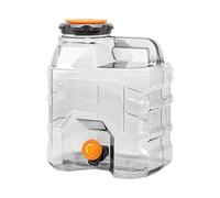 KiBcsLic Water Canister Survival Container Hiking Jerrycan Dispenser Transparent And for Repeated Use Suitable for, 10L