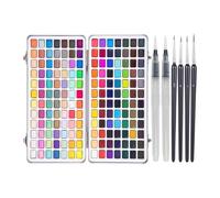 KiBcsLic Watercolor Paint Set Watercolor Set 168 Colors for Amateur Adults Hobbyists