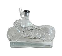 KiBcsLic Whiskey Decanter, Motorcycle Gift, Borosilicate Glass for Bikers, Father, Husband