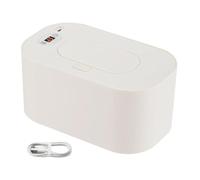 KiBcsLic Wipe Warmer Dispenser Warmer Heater USB Powered with Consistent Temperature Regulation PP Build Gentle Warmth for Newborns, White TEM Display