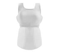 KiBcsLic Women's Karate Abdominal And Chest Protection Vest, Reusable, Lightweight Vest, Boxing Chest Protector, L
