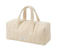 KiBcsLic Women's Zippered Handbag, Travel Bag, Pouch for Spring, Summer, Street Parties, Creamy Yellow