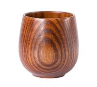 KiBcsLic Wood Cup Classical Portable Water Cup Teacup for Cafe Outdoor Use Hot Drinks