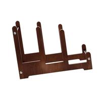 KiBcsLic Wooden Record Shelf, Album Stand, Display Stand for