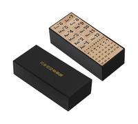 KiBcsLic Wooden Stamps, Calendar Stamp Set, Diary Stamps for DIY Crafts And Journaling Projects