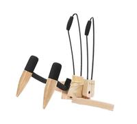 KiBcsLic Wooden Stand for Ukulele, Instrument Floor Holder for Small Instruments, light brown, 23x20x32.5cm