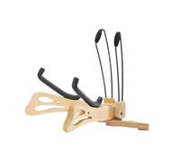 KiBcsLic Wooden Stand for Ukulele, Instrument Floor Holder for Small Instruments, light brown, 35x32.5x33.5cm