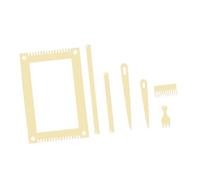 KiBcsLic Wooden Weaving Loom Kit Compact DIY Crafting for Weaving Lovers Women Adults