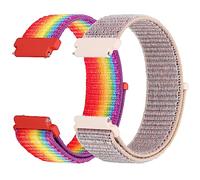 KIBDSNG 22mm Watch Strap Nylon Compatible with Samsung Galaxy Watch 46mm/Galaxy Watch 3 45mm/Gear S3 Classic/Frontier, Soft Adjustable Sport Replacement Band for Women Men