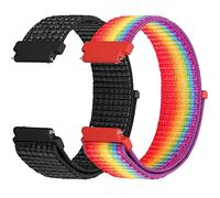 KIBDSNG 22mm Watch Strap Nylon Compatible with Samsung Galaxy Watch 46mm/Galaxy Watch 3 45mm/Gear S3 Classic/Frontier, Soft Adjustable Sport Replacement Band for Women Men