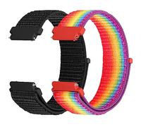 KIBDSNG Nylon 20mm Watch Strap Compatible with Garmin Vivoactive 6/5/3/3 Music/Forerunner 55/165/245/645/Venu/Venu 2 Plus,Sport Replacement Band for Samsung Galaxy Watch 7/6/5/4/FE 40mm 44mm