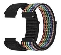 KIBDSNG Nylon 22mm Watch Strap Compatible with Garmin Venu 4 45mm/Venu 3/Venu 2/Vivoactive 4 45mm/Forerunner 255/265,Adjustable Sport Band for Samsung Galaxy Watch 46mm/3 45mm/Gear S3 Classic/Frontier