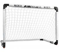 KiBiGOAL Kids Football Goal Portable Foldable Goal 45.27”x 31.49” White, Small Portable Foldable Goals for the Garden/Indoor/Outdoor, Mini Football Gift for Kids