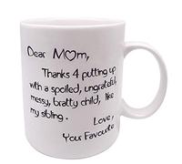 Kibon Funny Mothers Day Mug, Best Birthday Gift Idea for Mom from Daughter Son, 11oz White Coffee Cup