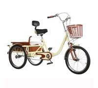 KIBONCY 31 Inch Adult Tricycle, 3 Wheel Bikes, Large Seat With Backrest Trike, for Adults With Front & Rear Baskets, for Seniors Women Men Outdoor C