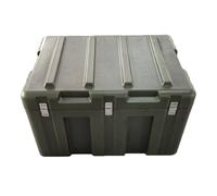 KIBONCY Rotomolded Waterproof Hard Equipment Case, Heavy Duty Stackable Shockproof Storage Transit Box with Lockable Latches for Precision Instruments, Fire Rescue Supplies